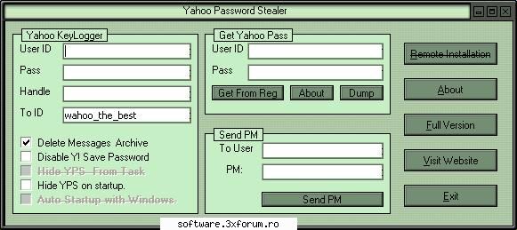 Yahoo Password Stealer! - maria910 - Hack-uri